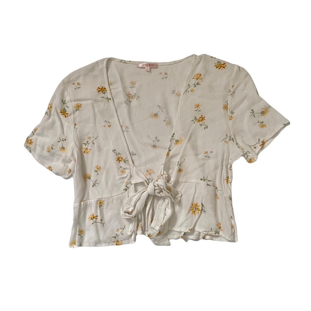 Floral Tie Front Shirt